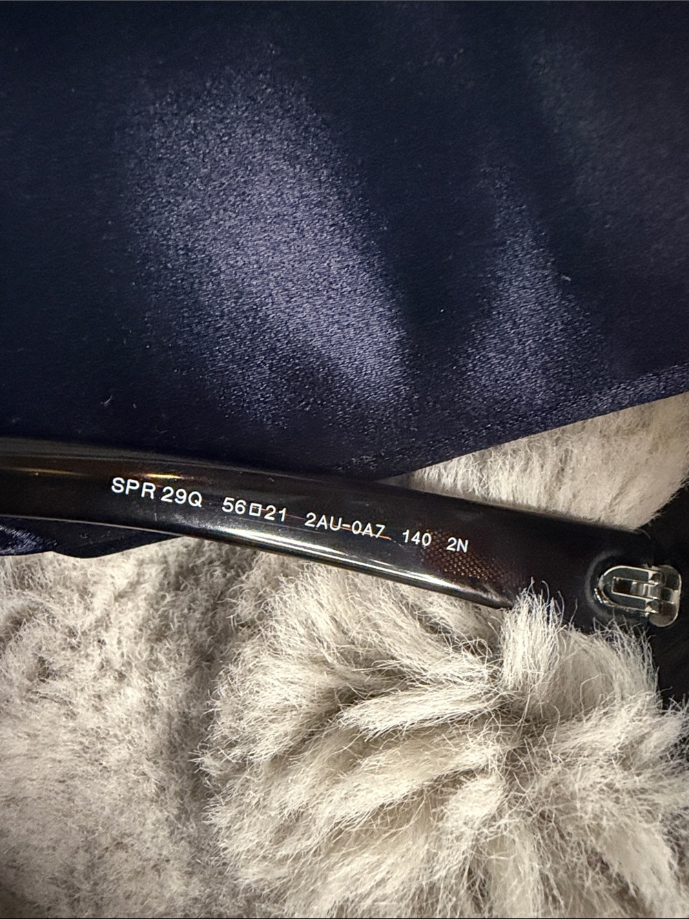 Prada Black Round Sunglasses with Silver Stud Accents - Picture 7 of 12